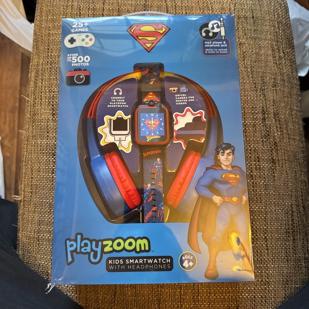 PlayZoom Kids Smartwatch with Headphones‎ Superman Edition